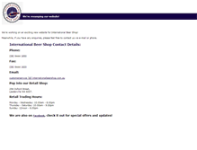 Tablet Screenshot of internationalbeershop.com